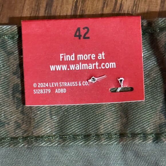 Levi Strauss Signature Men’s Shorts Camouflage Size 42 Cargo Shorts New - Picture 4 of 8